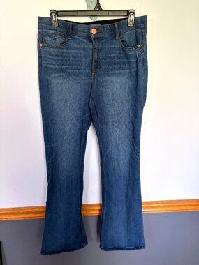 Democracy AB Solutions Women's Size 16 Straight Leg Blue Jeans